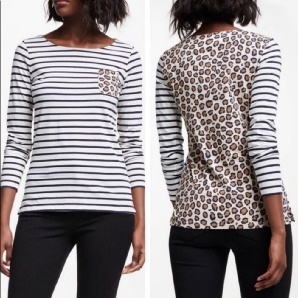 Excellent Condition Boden Leopard Breton Size 10